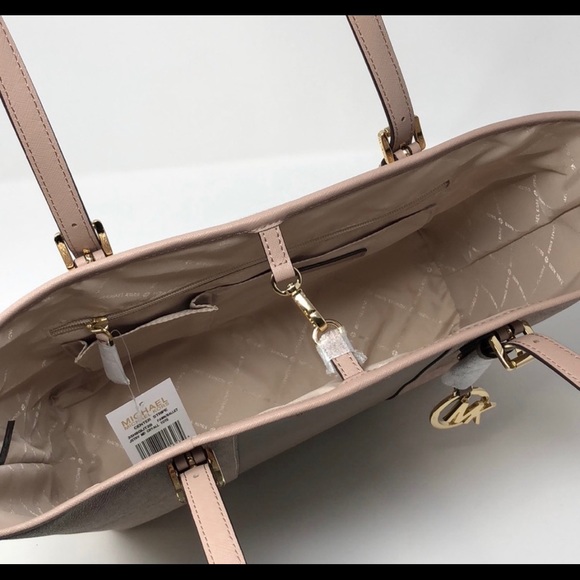 NWT Michael Kors center stripe Fawn  tote - Picture 7 of 7